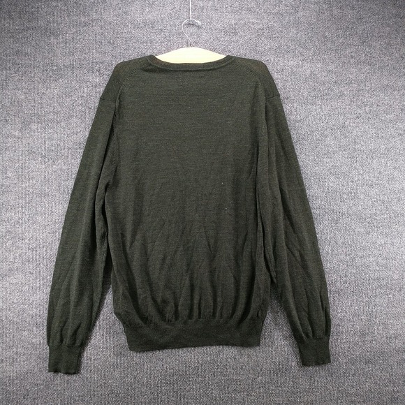 Kenneth Roberts Platinum Men's Pullover V-Neck Knit Sweater Green Medium W/Tags - Picture 5 of 11